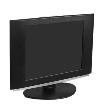 Monitor computer screen  isolated on white background Stock Photos