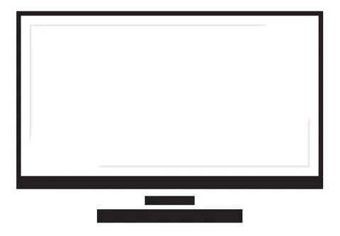 Monitor Copy Space 스톡 일러스트