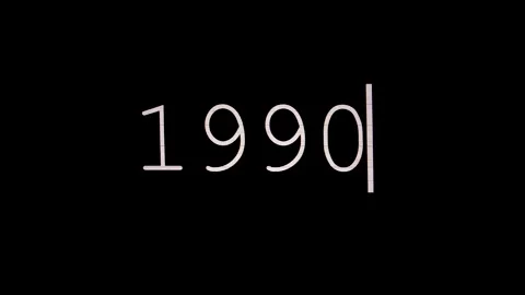 Monitor CRT year 1990 real Stock Footage 346561445