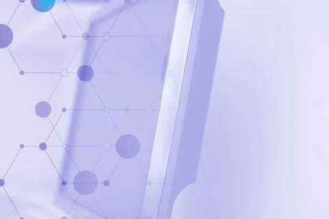 The monitor on the desktop Stock Photos