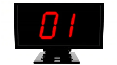 Monitor with digital effect Stock Footage 354373