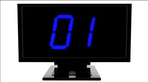 Monitor with digital effect Stock Footage 354387