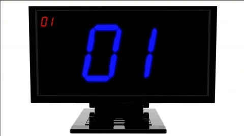 Monitor with digital effect Stock Footage 354390