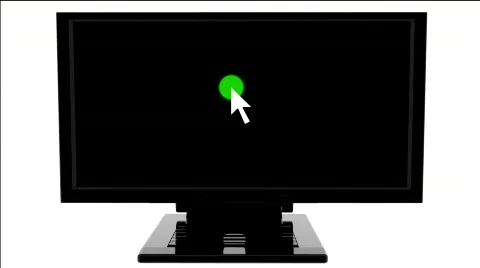 Monitor with digital effect Stock Footage 354398