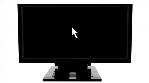 Monitor with digital effect Stock Footage 354400