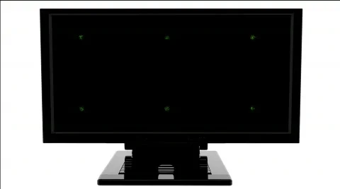 Monitor with digital effect Stock Footage 355686