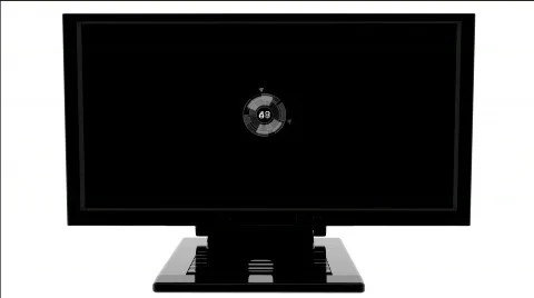 Monitor with digital effect Stock Footage 355687
