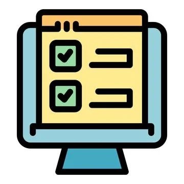 Monitor finance icon vector flat Illustrazione stock