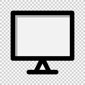 Monitor flat icon. electronic technology, computers, screens.  Illustrazione stock