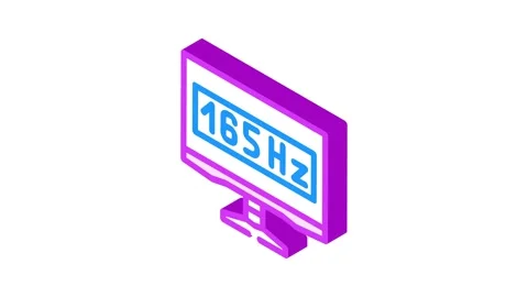 Monitor gaming pc isometric icon animation Stock Footage 327292820