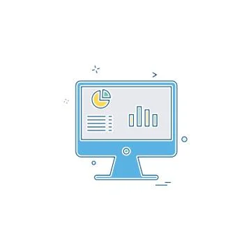 Monitor icon design vector Stock Illustration