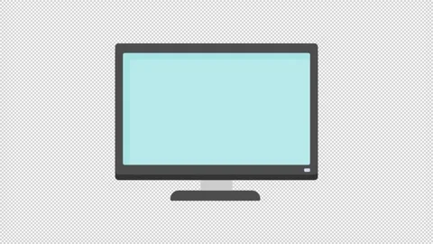Monitor Icon Stock Footage 205065361