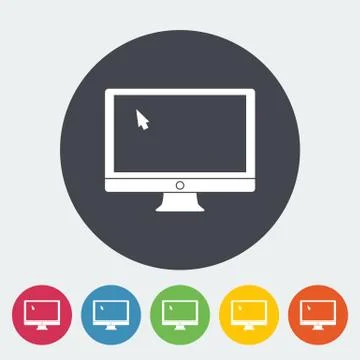 Monitor icon. Stock Illustration