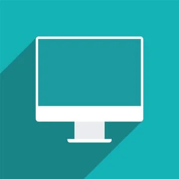 Monitor icon. Illustrazione stock