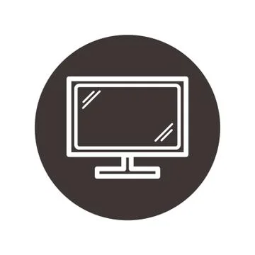 Monitor Icon 스톡 일러스트