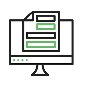 Monitor Icon Image. Stock Illustration