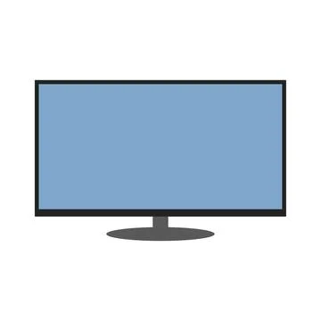 Monitor icon in trendy flat design. Stock Illustration