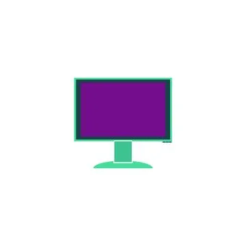 Monitor Icon Vector Stock Illustration
