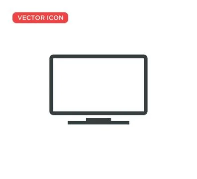 Monitor Icon Vector Illustration Design Stock Illustration