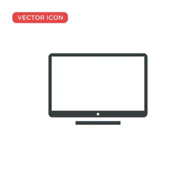Monitor Icon Vector Illustration Design Stock Illustration
