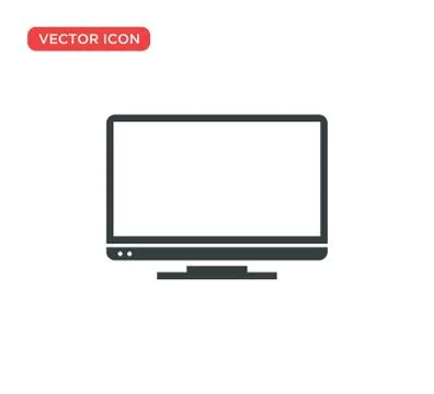 Monitor Icon Vector Illustration Design Stock Illustration