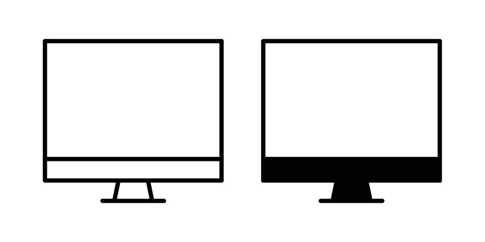Monitor icon vector symbol graphics Stock Illustration