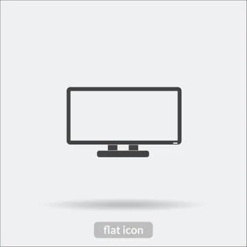 Monitor icon, Vector is type EPS10 Stock Illustration