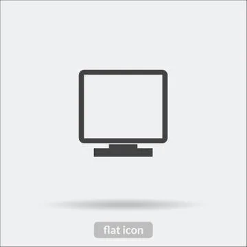 Monitor icon, Vector is type EPS10 Stock Illustration