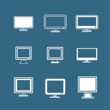 Monitor icons Stock Illustration