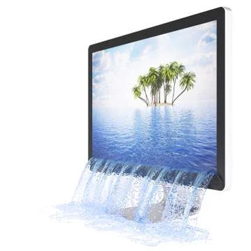 Monitor Stock Illustration