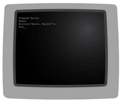 The monitor 스톡 일러스트