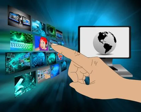 Monitor Illustrazione stock