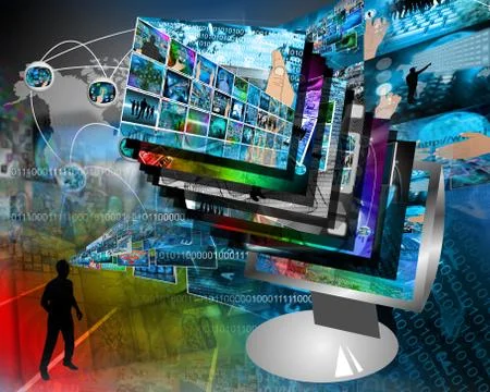 Monitor Stock Illustration