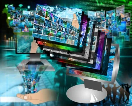 Monitor Stock Illustration