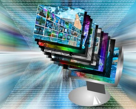 Monitor Stock Illustration