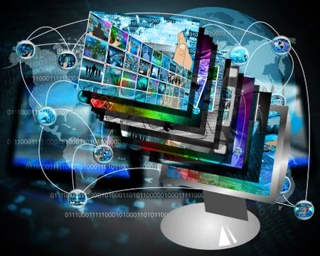 Monitor Stock Illustration