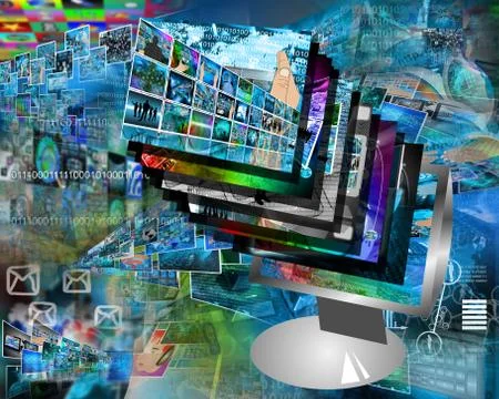 Monitor Stock Illustration