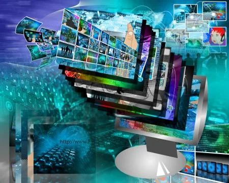 Monitor Stock Illustration