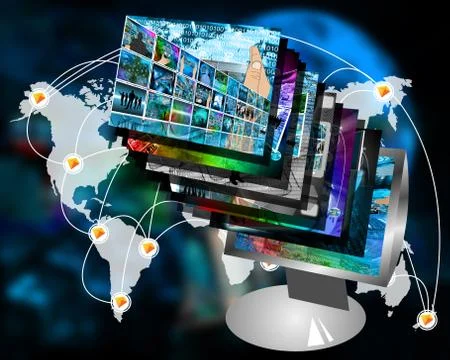 Monitor Stock Illustration