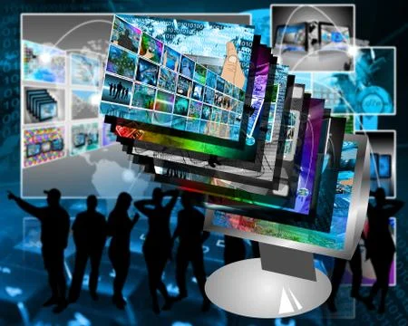 Monitor Stock Illustration