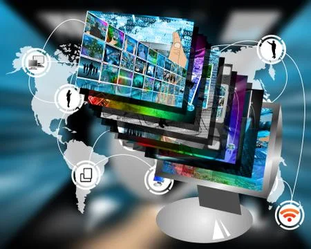 Monitor Stock Illustration