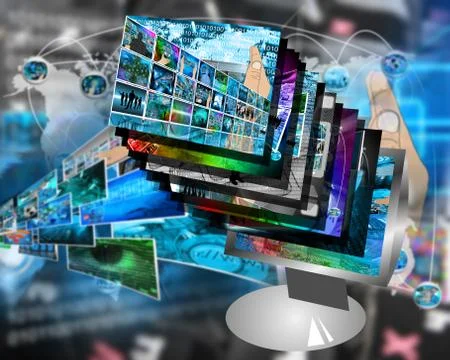 Monitor Stock-Illustration