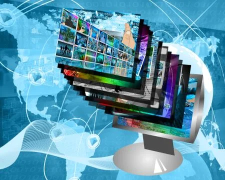Monitor Stock Illustration