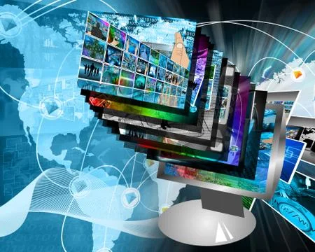 Monitor Illustrazione stock