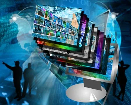 Monitor Stock Illustration