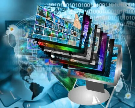 Monitor Stock Illustration