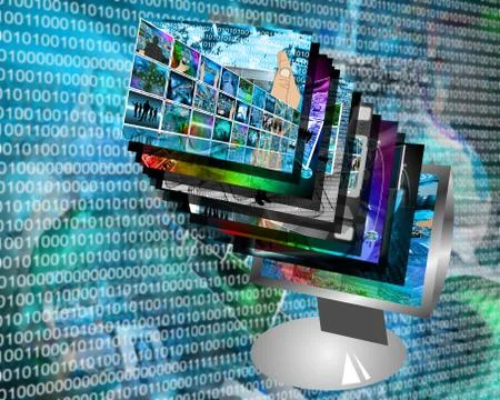 Monitor Stock Illustration