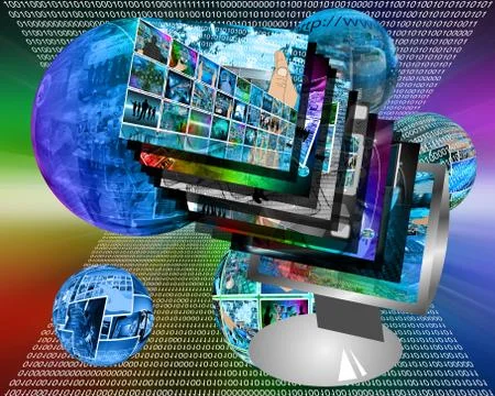 Monitor Stock Illustration