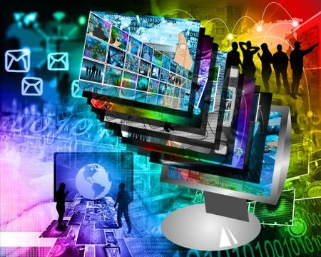 Monitor Illustrazione stock