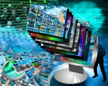 Monitor Stock Illustration